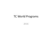 TC World Ltd Events