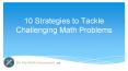 10 Strategies to Tackle Challenging Math Problems PowerPoint PPT Presentation