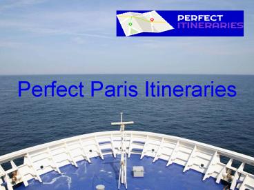 For Perfect Itineraries Take 5 minutes