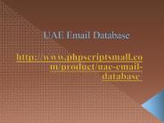 UAE Email Database
