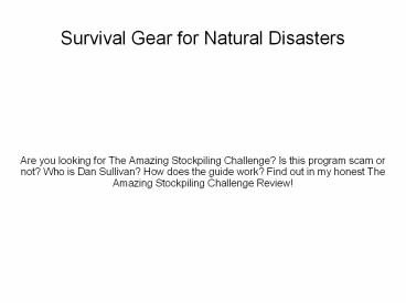 Start a Survival Garden With Heirloom Seeds