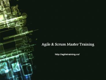 Agile & Scrum Master Certification Training USA and Canada