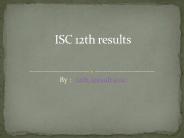 ISC 12th result