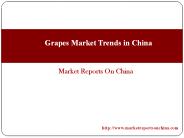 Grapes Market Trends in China
