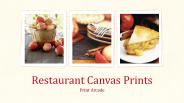 Restaurants Canvas Prints by Print Arcade Australia