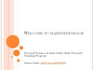 Personal Trainers & their Tailor Made Personal Training Program