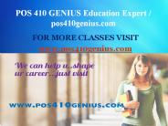POS 410 GENIUS Education Expert / pos410genius.com