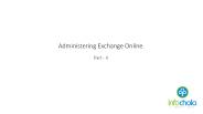 Administering Exchange Online Part 2 - infochola