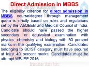 MBBS Admission 2016