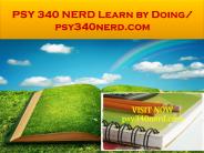 PSY 340 NERD Learn by Doing/ psy340nerd.com