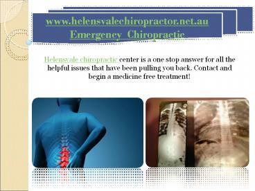 Emergency Chiropractic