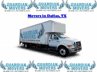 Professional Movers in Dallas, Texas