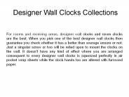 Latest Designer Wall Clocks Collections