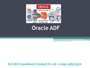 Oracle ADF Online Training at S & M Consultant