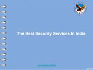 Best Security Services In India |  Eagle Security Services