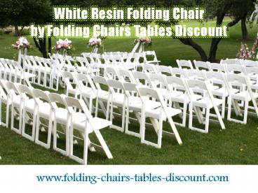 White Resin Folding Chair by Folding Chairs Tables Discount