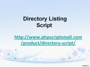 Directory Listing Script