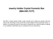  Jewelry Holder Crystal Cosmetic Box