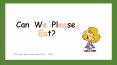 Can We Eat TCEK sight word power point #10 PowerPoint PPT Presentation
