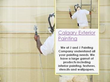 exterior painters calgary