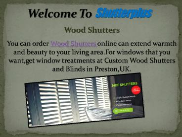 Shutter Repairs
