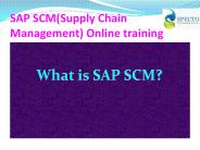 SAP SCM Online Training in Canada