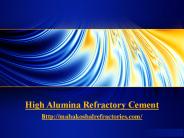 High Alumina Refractory Cement