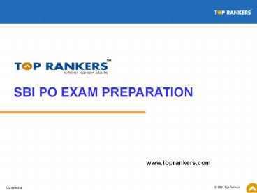 SBI PO exam preparation