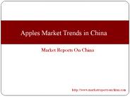 Apples Market Trends in China