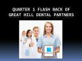Quarter 1 Flash Back of Great Hill Dental Partners PowerPoint PPT Presentation