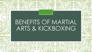 Benefits of martial arts & kickboxing