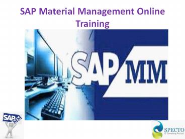 SAP Management Material Online Training in UK