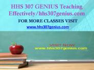 HHS 307 GENIUS Teaching Effectively/hhs307genius.com