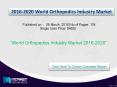2020 Growth opportunities on World Orthopedics Industry Market PowerPoint PPT Presentation