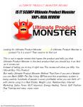 Ultimate Product Monster review, Does it really work PowerPoint PPT Presentation