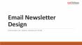 Email Newsletter Design PowerPoint PPT Presentation