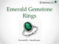 Emerald or Panna Stone Rings PowerPoint PPT Presentation