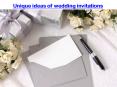Unique ideas of wedding invitations PowerPoint PPT Presentation