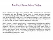 Benefits of Binary Options Trading (1)