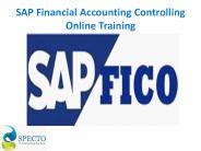 Sap Financial Accounting Controlling online training course in Canada