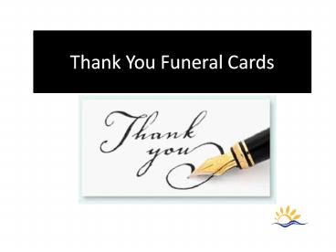 Thank You Funeral Cards