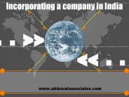 Incorporating a company in India
