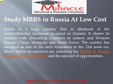 Study MBBS in Russia