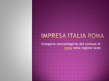 Impresa italia Roma II