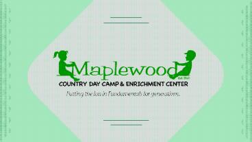 Imagination Runs Free At Summer Camp