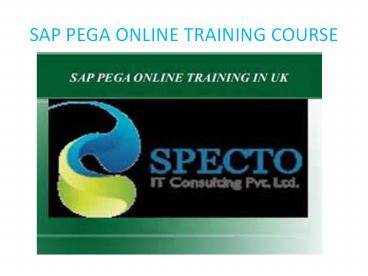 SAP PEGA ONLINE TRAINING COURSE IN UK