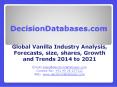 Vanilla Industry Development Market Research Report 2014-2021 PowerPoint PPT Presentation