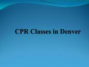 CPR Classes in Denver