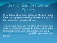 Best Indian Restaurant Sydney