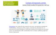 Contact chiropractic center